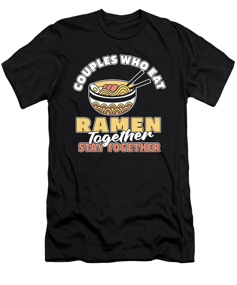 Ramen Couple Asian Food Noodles Ramen Crazy Squirrel T-Shirt