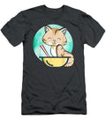 Ramen Eating Cute Happy Cat Kawaii Anime Japanese Emilp Bella T-Shirt