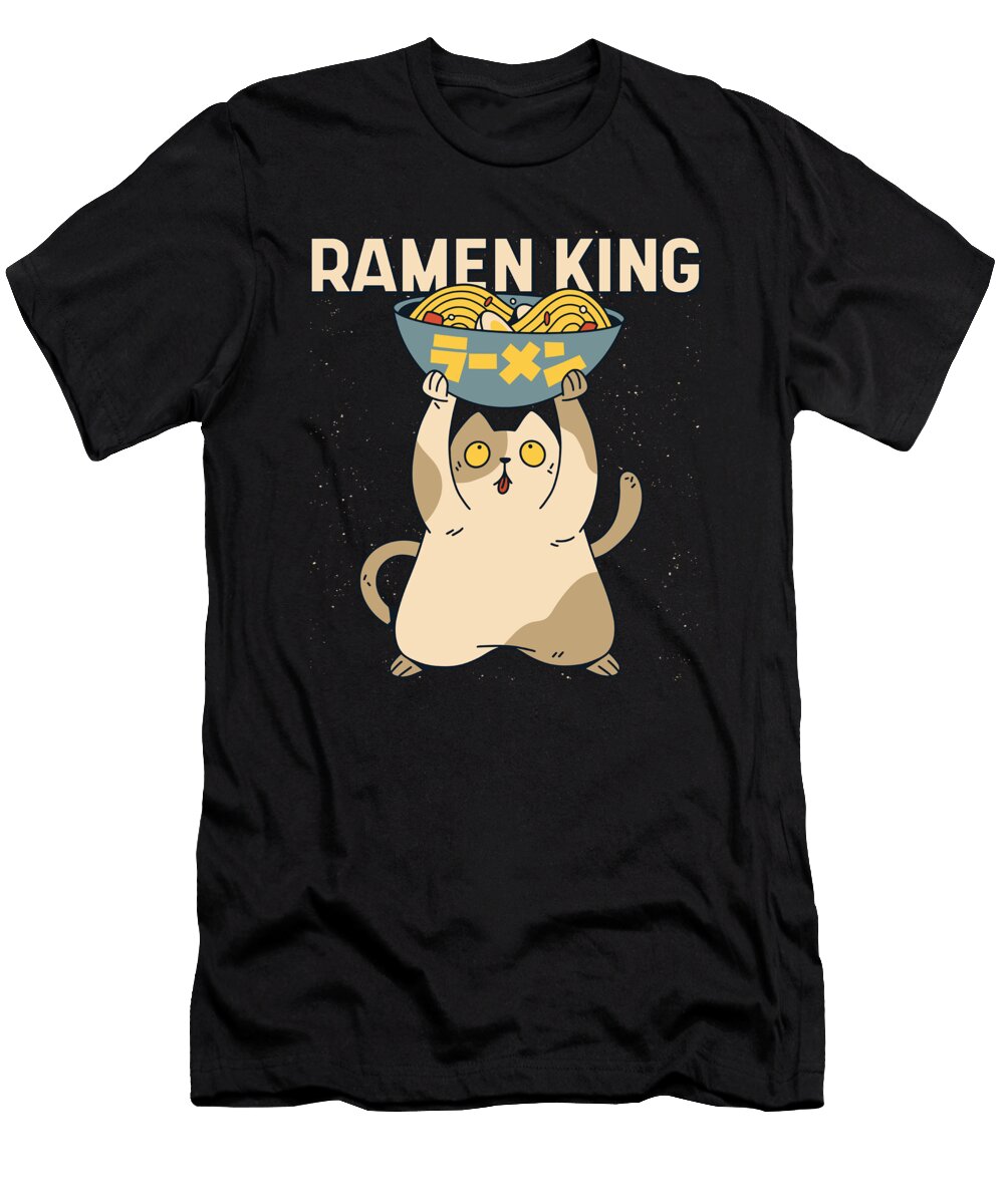 Ramen King Cat Noodles Asian Organicfoodempire T-Shirt