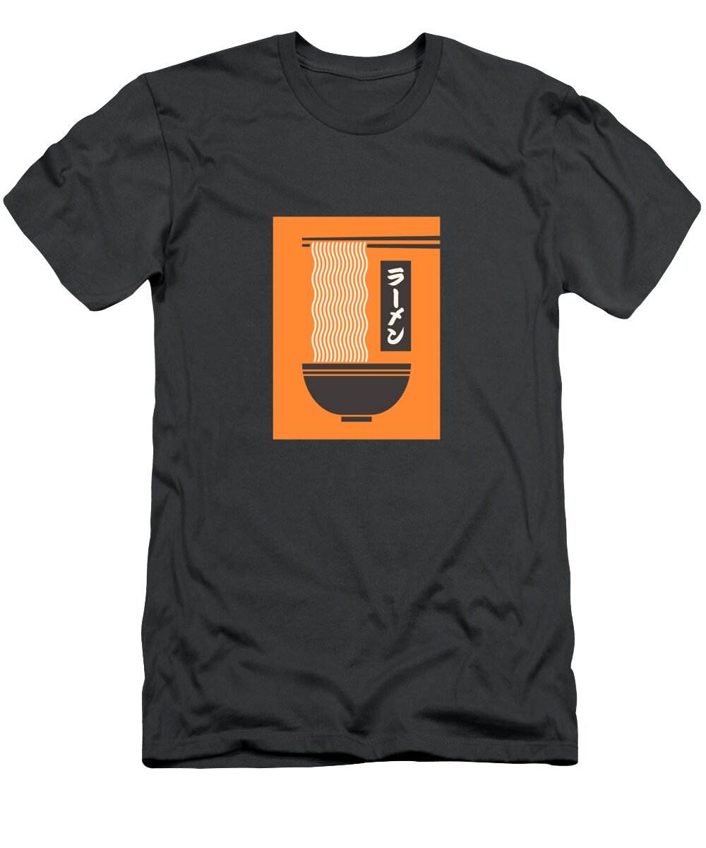 Ramen Minimal Orange Organic Synthesis T-Shirt