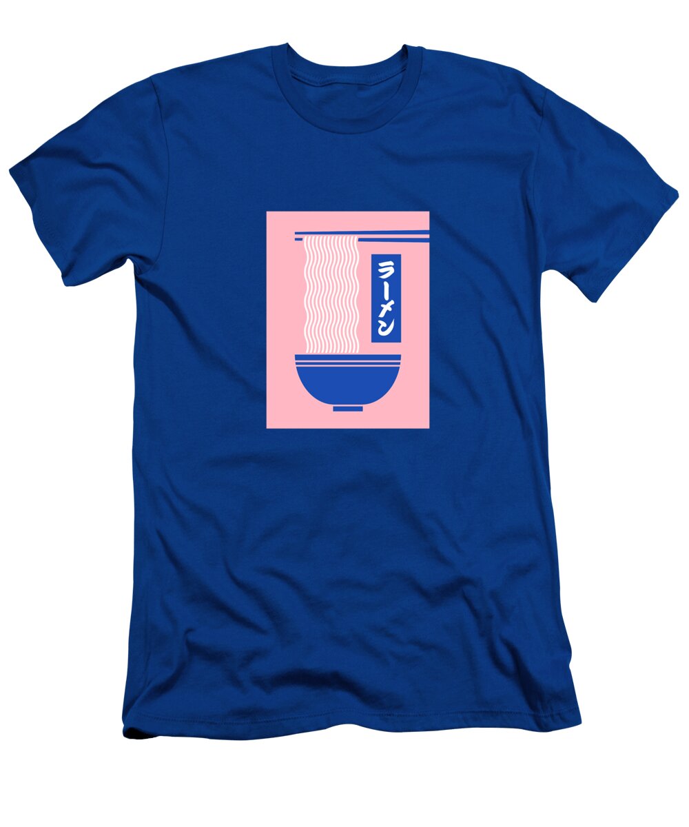Ramen Minimal Salmon Organic Synthesis T-Shirt