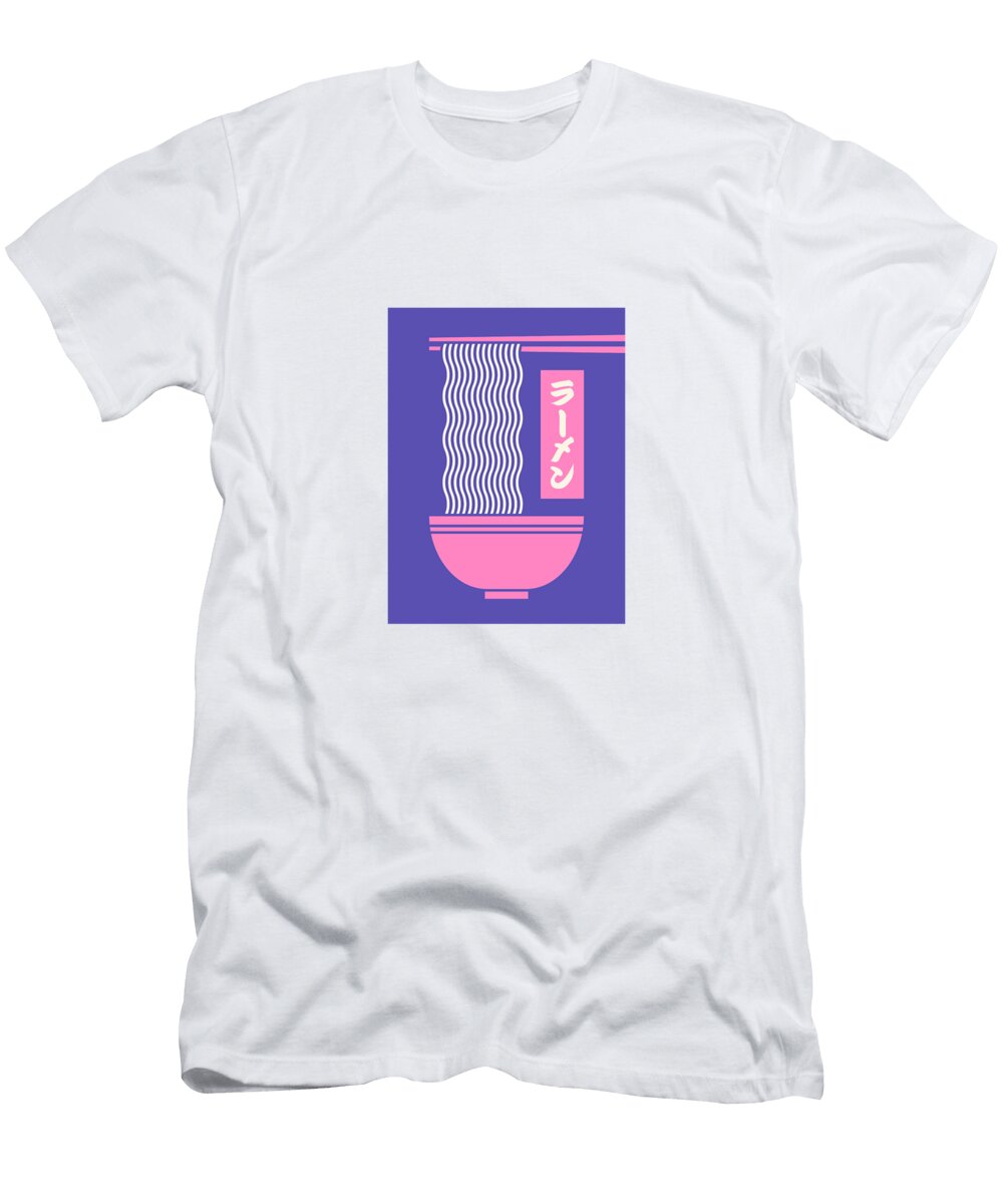 Ramen Minimal Violet Organic Synthesis T-Shirt