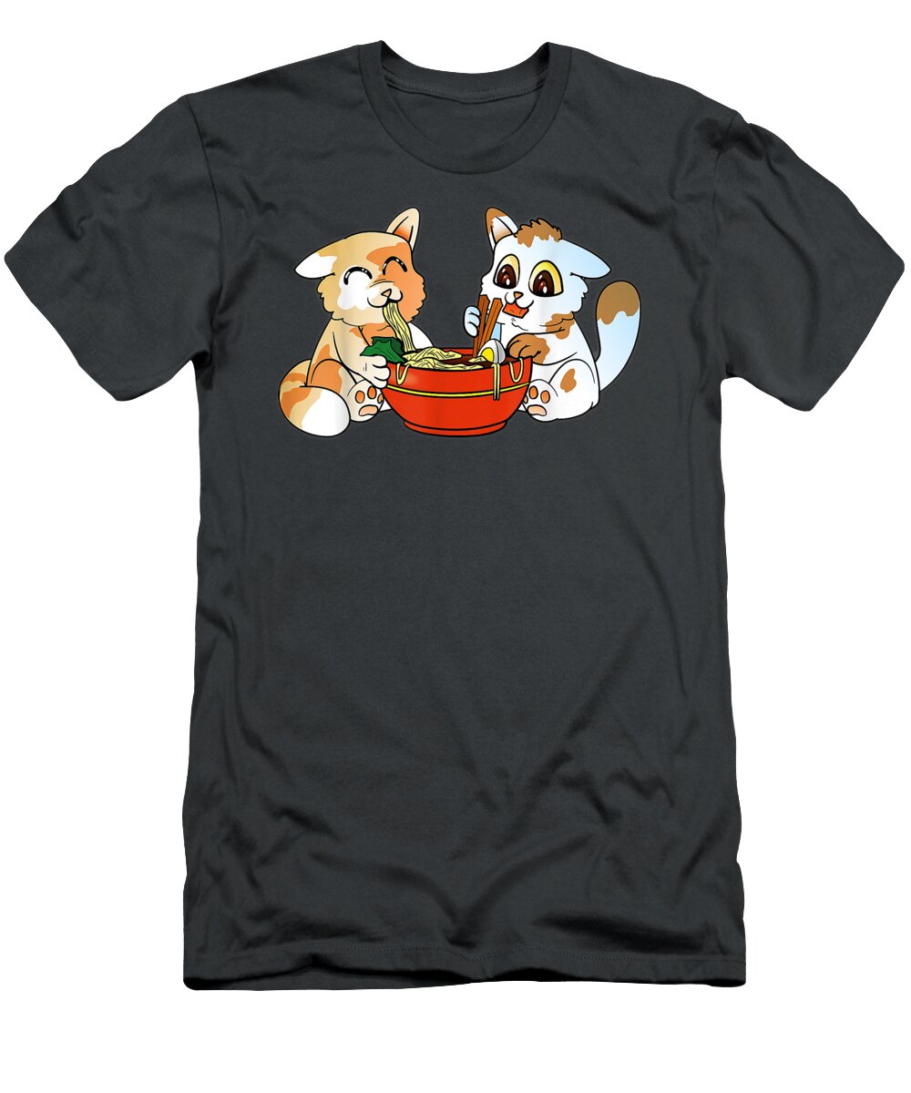 Ramen Noodles for Kawaii Cat Anime Japanese Mohamv Bao T-Shirt