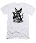 Ramen Sphynx Cat Enjoying a Bowl of Ramen Noodles Sphynx Cat Art T-Shirt