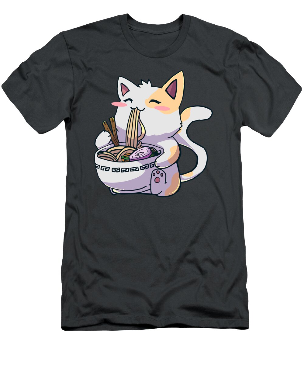 Ramen Cat Kawaii Anime Japanese Gift Radin Safaar T-Shirt
