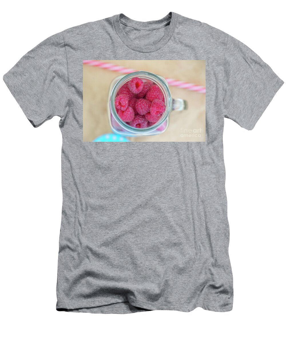Raspberry Berries Background Olga Bugrovskaya T-Shirt