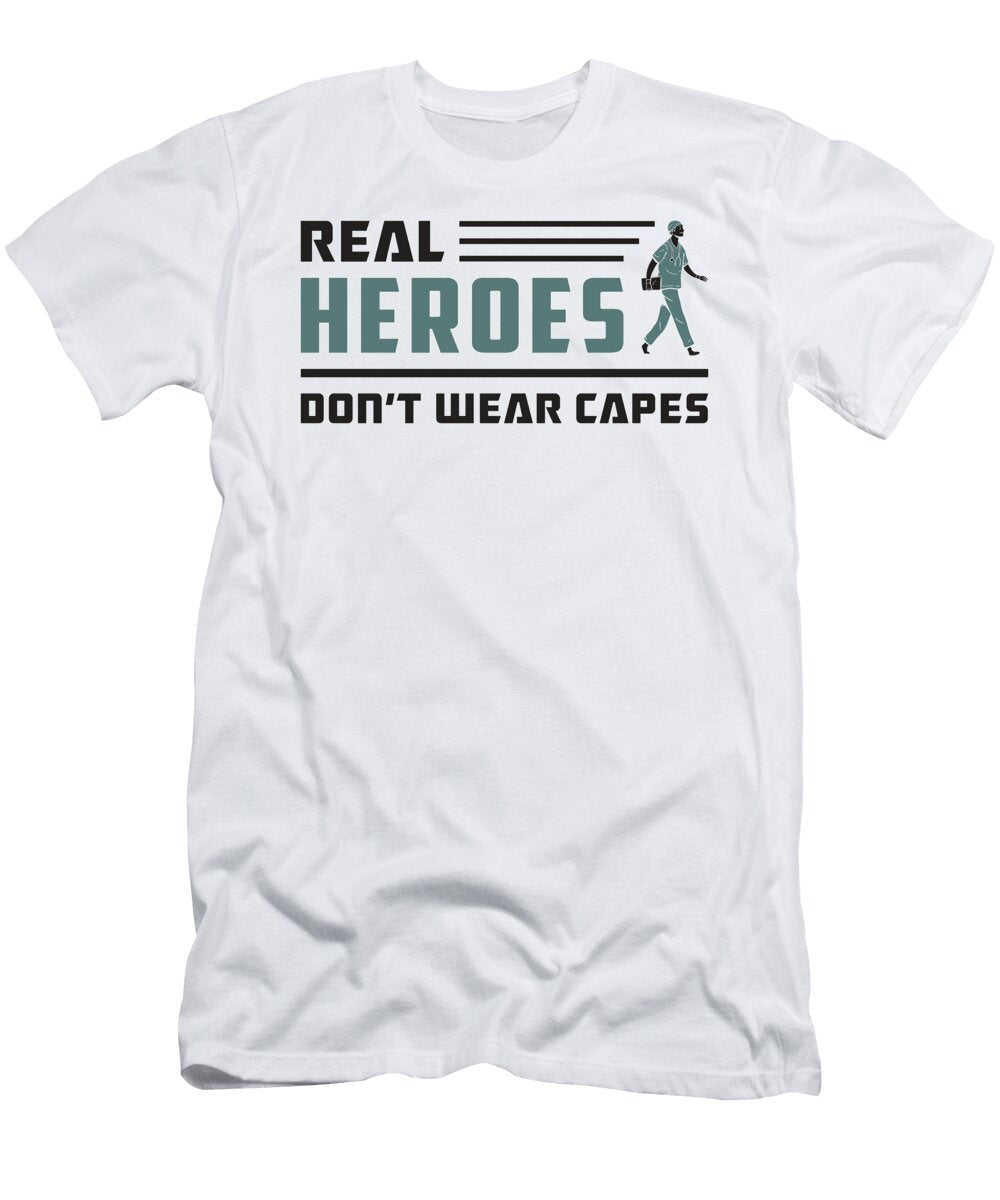 Real Heroes Paramedic Ambulance Emt Ems Funny Tshirtconcepts Marvin Poppe T-Shirt