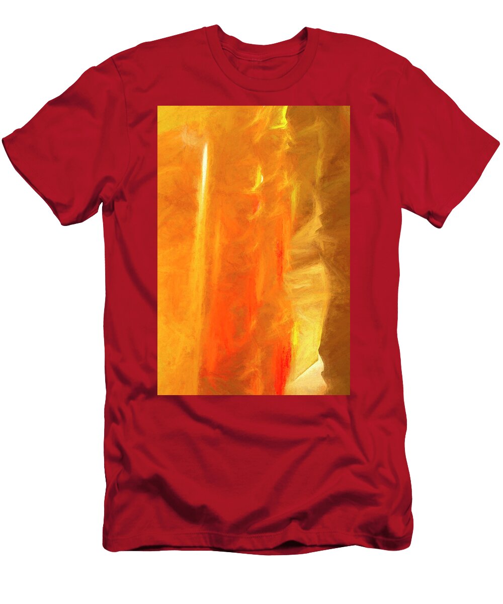 Red Abstract Lindley Johnson T-Shirt