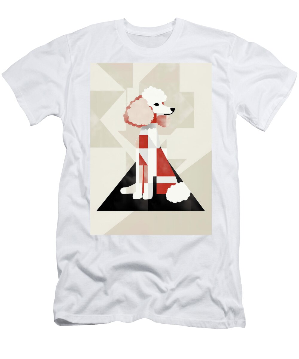 Red Passion Toy Poodle Dog No5 Dog Art Museum T-Shirt