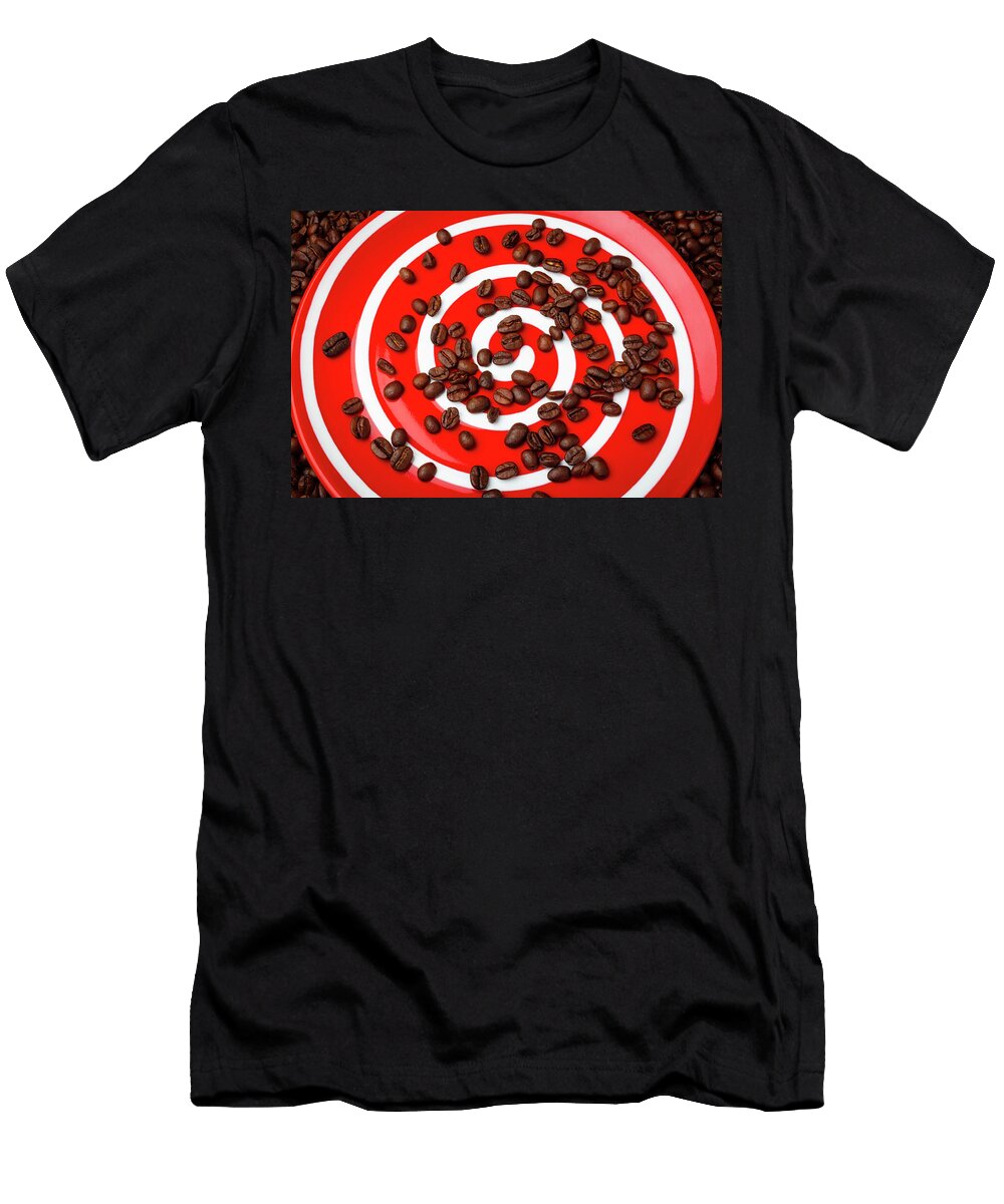 Red Plate and Coffee Beans Garry Gay T-Shirt