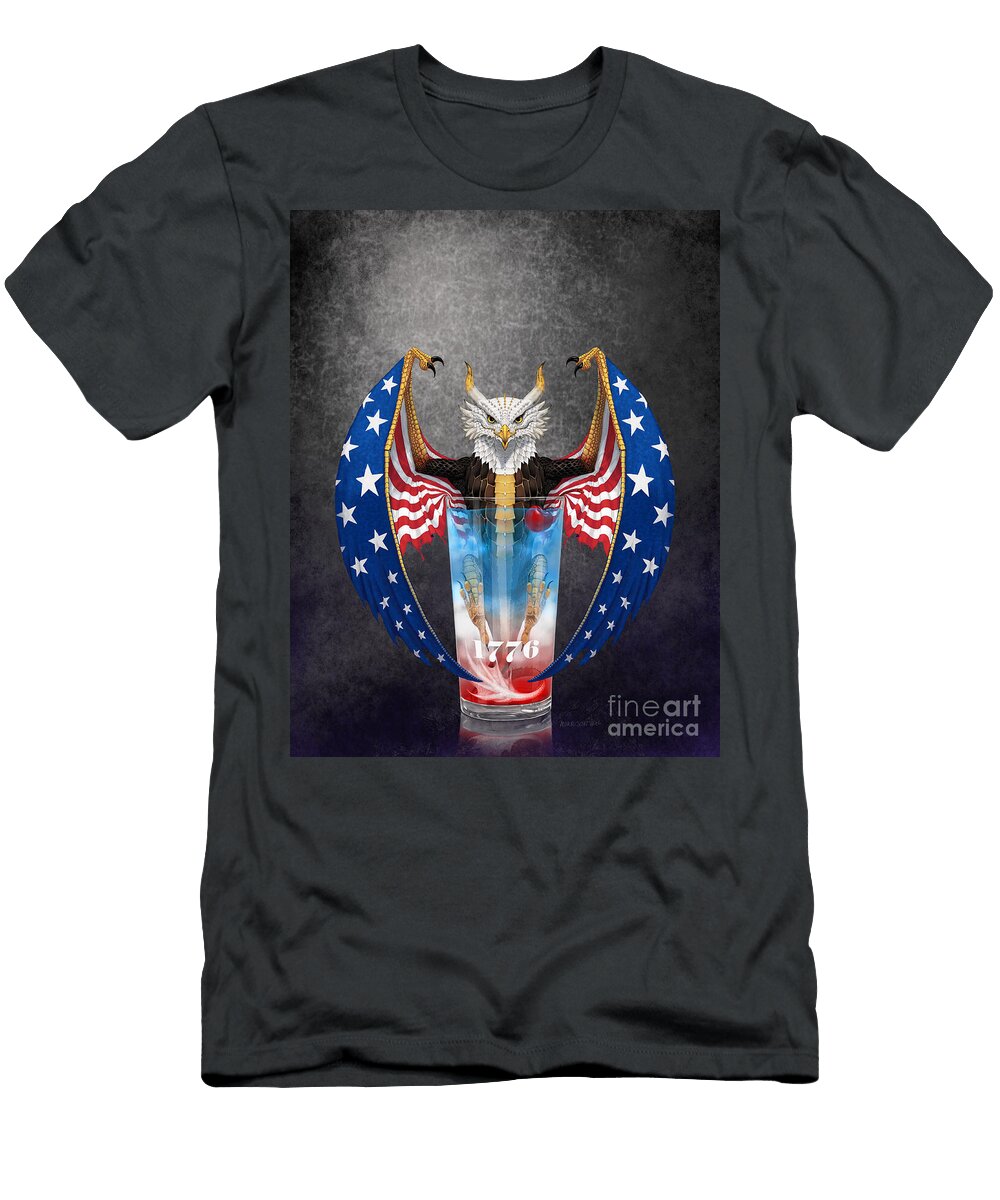 Red White and Blue Cocktail Dragon Stanley Morrison T-Shirt