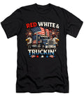 Red White and Truckin Truck Driver Truck Driver Patriots T-Shirt