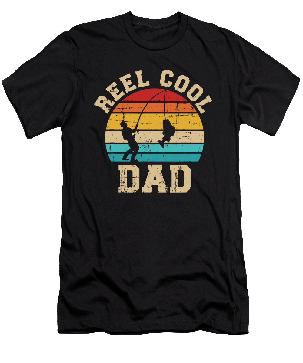 Reel Cool Dad Fishing Vintage Retro Dhbubble T-Shirt