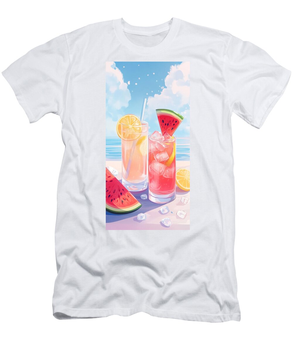Refreshing Summer Drinks with Watermelon and Lemon Abdullah Keebler T-Shirt