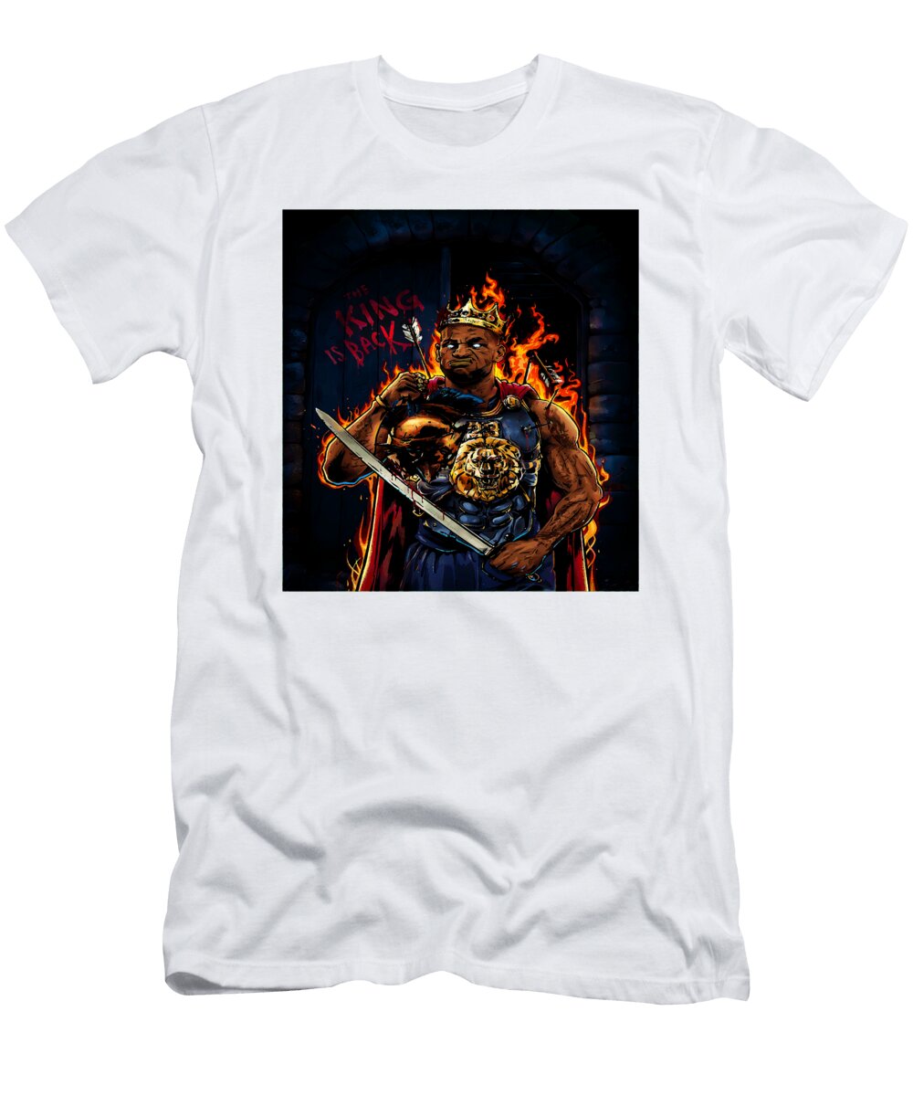 Regal Warrior in Fiery Armor Kenvin Tran T-Shirt