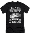 Religious Truck Driver Trucker I Run on Caffeine Diesel Thomas Larch T-Shirt
