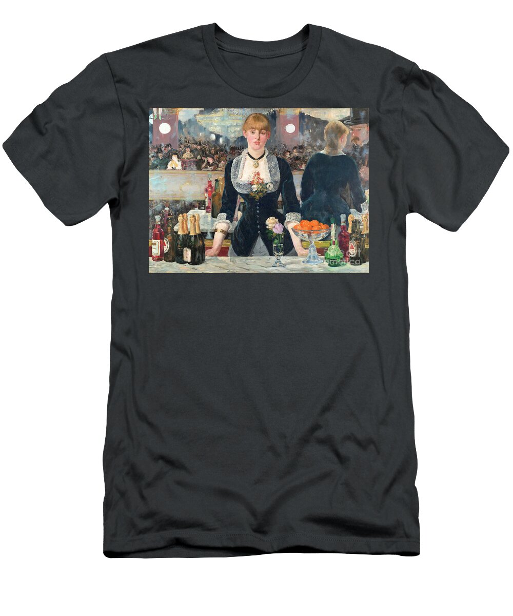 Remastered Art a Bar At the Den Folies Bergere By Edouard Manet 20190309 Wingsdomain Art and Photography T-Shirt