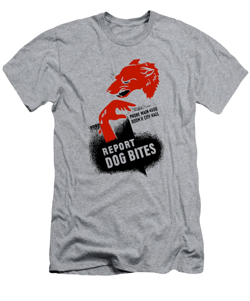Report Dog Bites Wpa War Is Hell Store T-Shirt