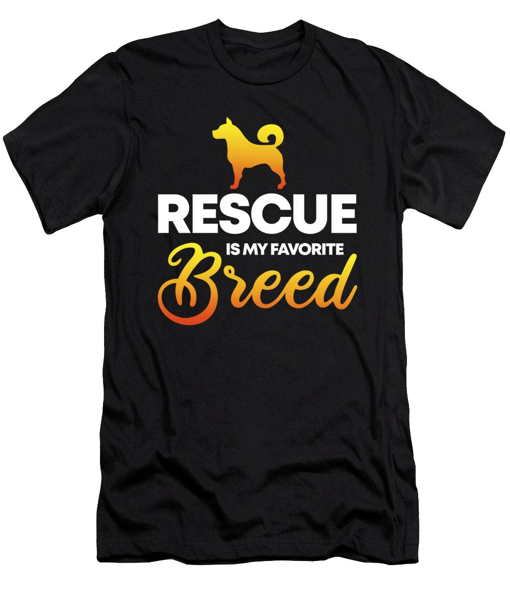 Rescue Is My Favorite Breed Dog Lovers Maximus Designs T-Shirt