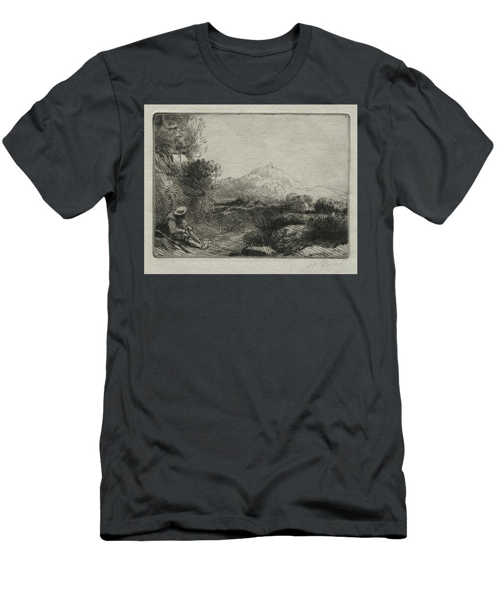 Rest of the Traveler Date Unknown Alphonse Legros Motionage Designs T-Shirt