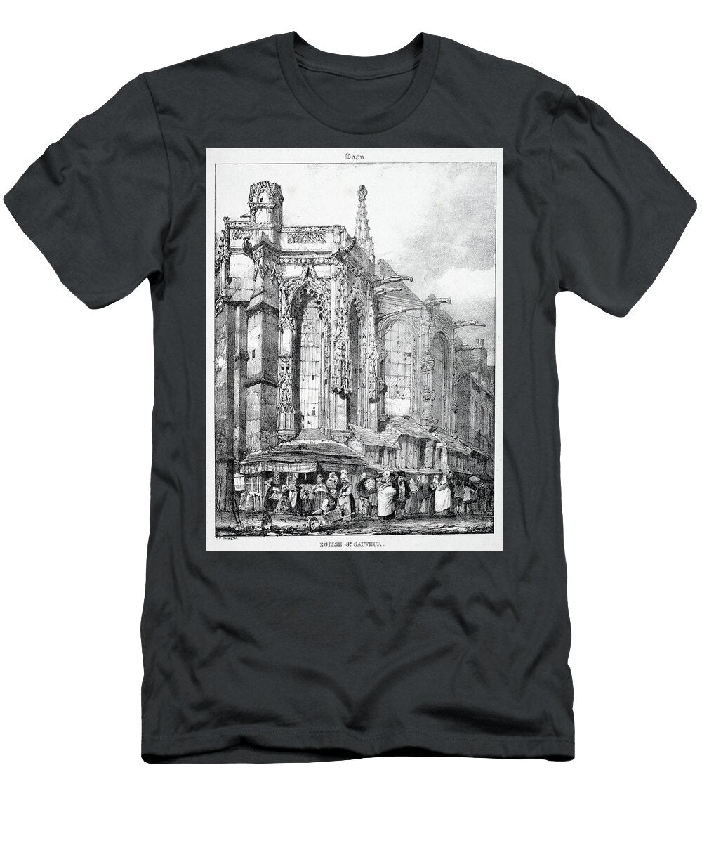 Restes Et Fragmens D Architecture Du Moyen Age Eglise St Sauveur Motionage Designs T-Shirt