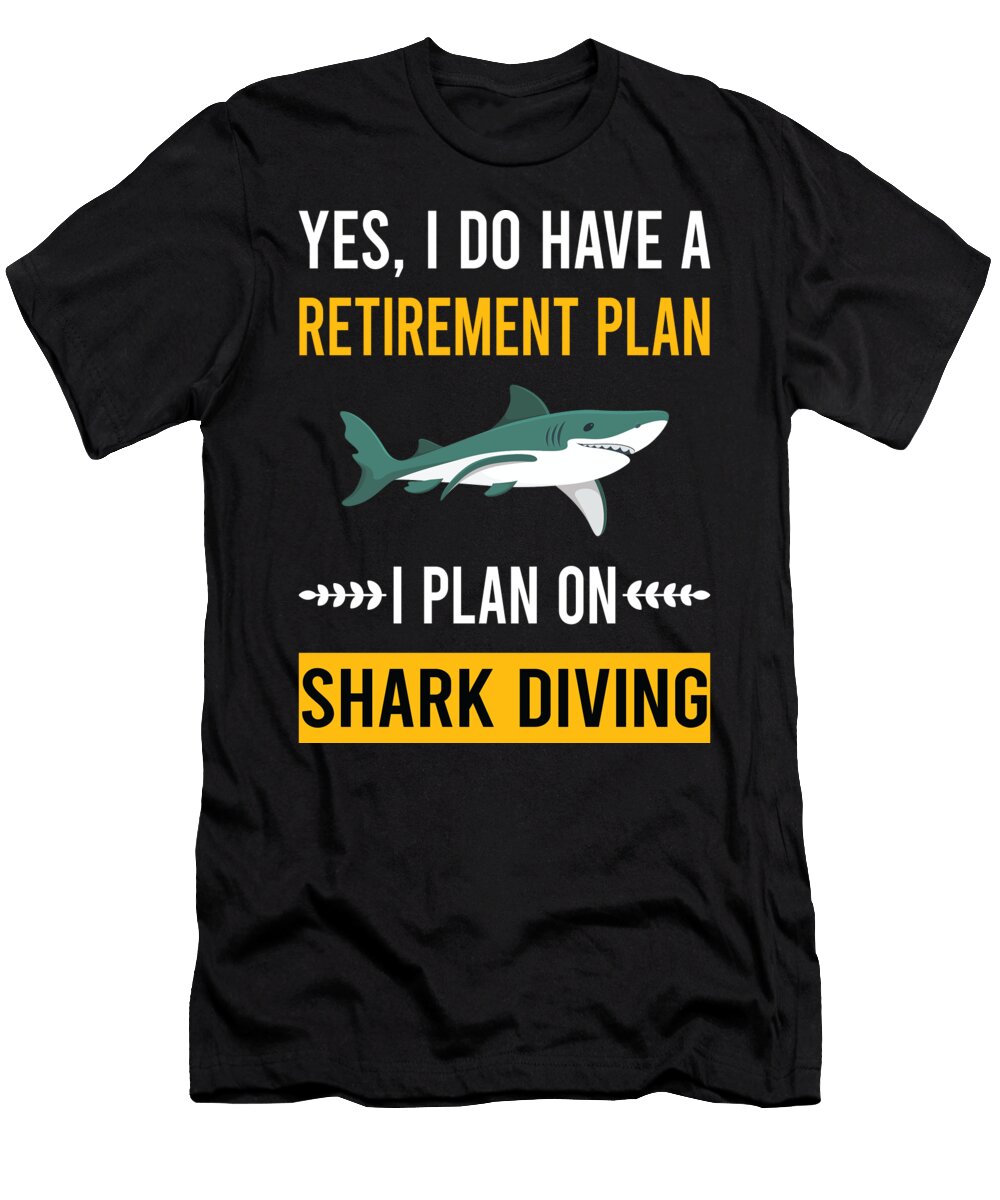 Retirement Plan Shark Diving Diver Petrona Romero T-Shirt