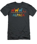 Retro Alpaca Heart Xmas Valentines Day Gift T Borisi Diana T-Shirt