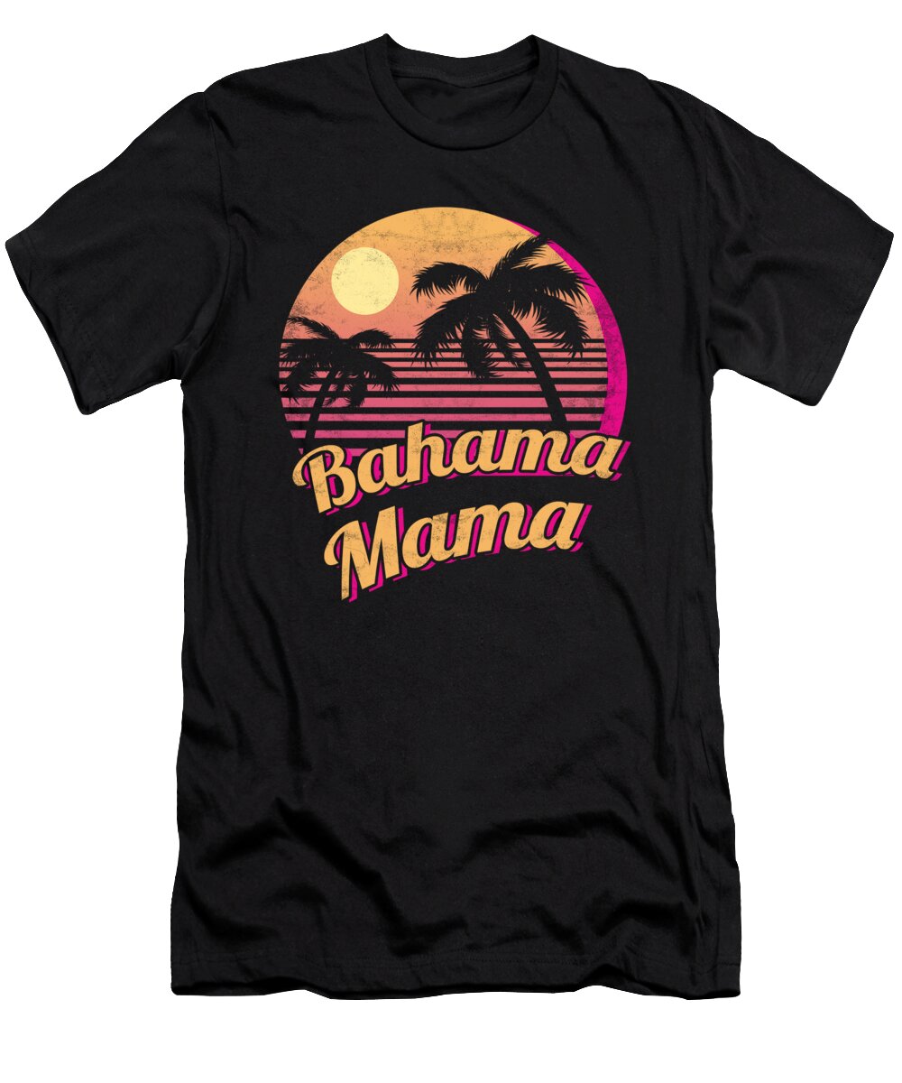 Retro Bahamas Beach Surfer Scuba Diver Bahama Mama Swimmer Women Gift Thomas Larch T-Shirt