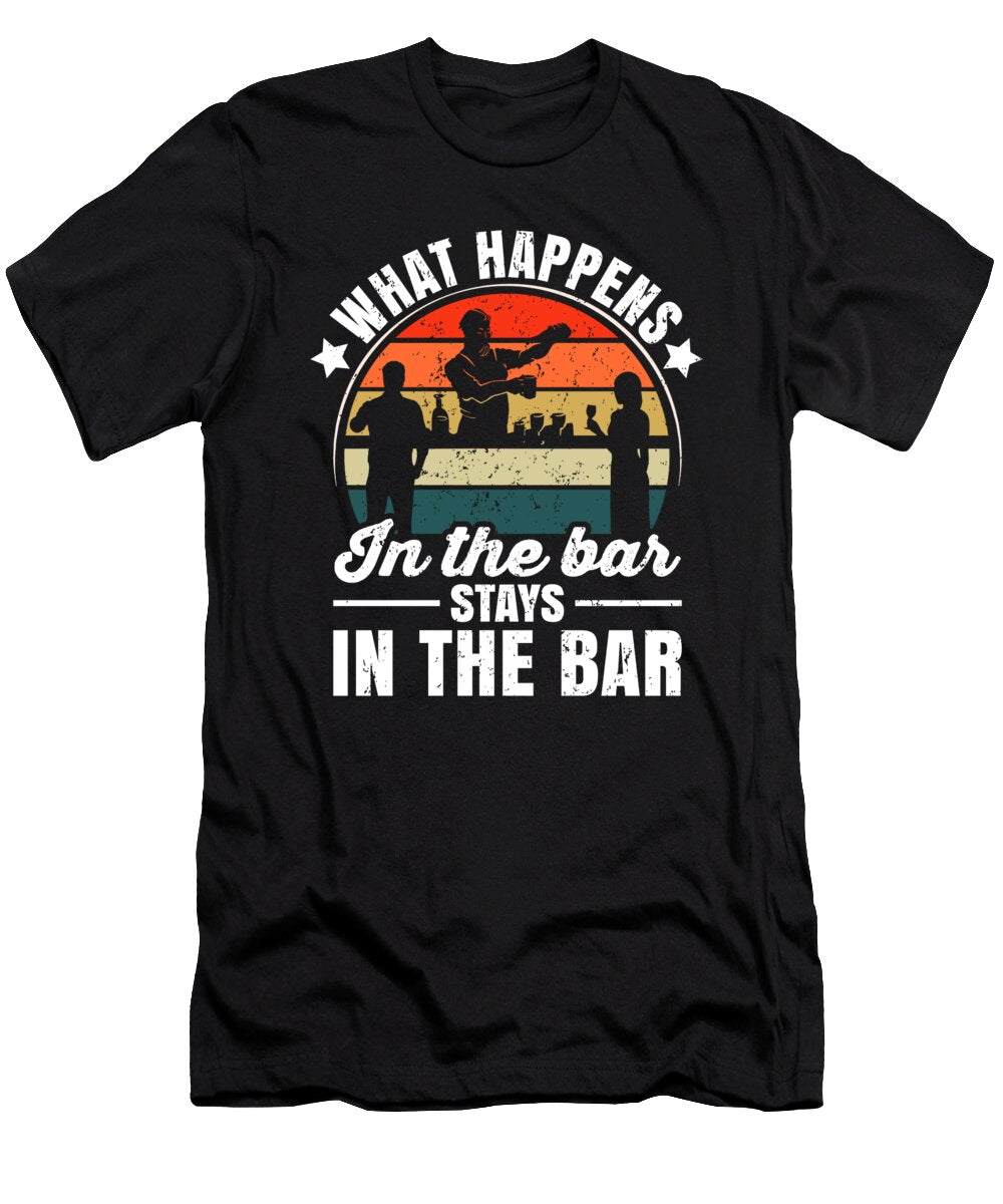 Retro Bartender Funny Bartending Me T-Shirt