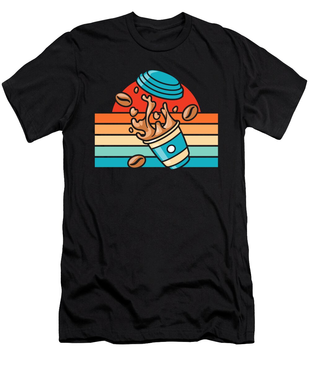 Retro Coffee Barista Cafe Roasting Roaster Vintage Coffee Crazy Squirrel T-Shirt