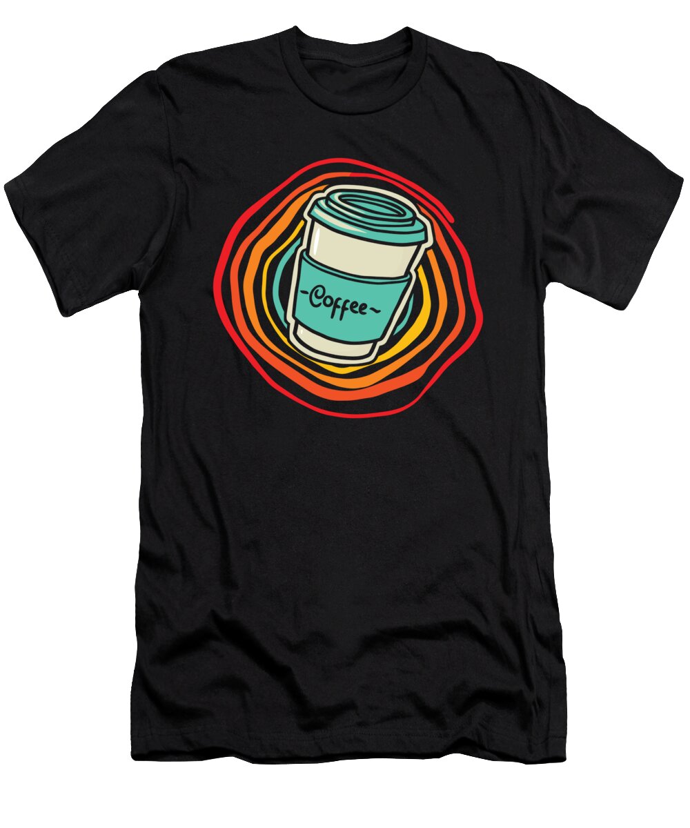 Retro Coffee Cafe Roaster Roasting Barista Vintage Coffee Crazy Squirrel T-Shirt