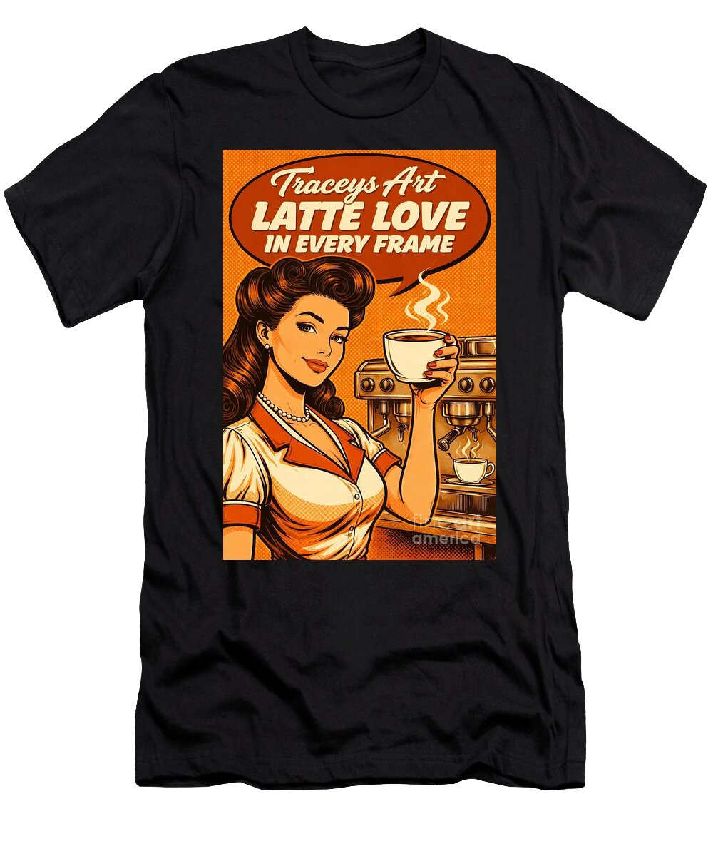 Retro Coffee Enthusiast Tracey Ann Tuomey T-Shirt