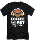 Retro Coffee Feline Roaster Barista Cafe Vintage Coffee Cat Crazy Squirrel T-Shirt