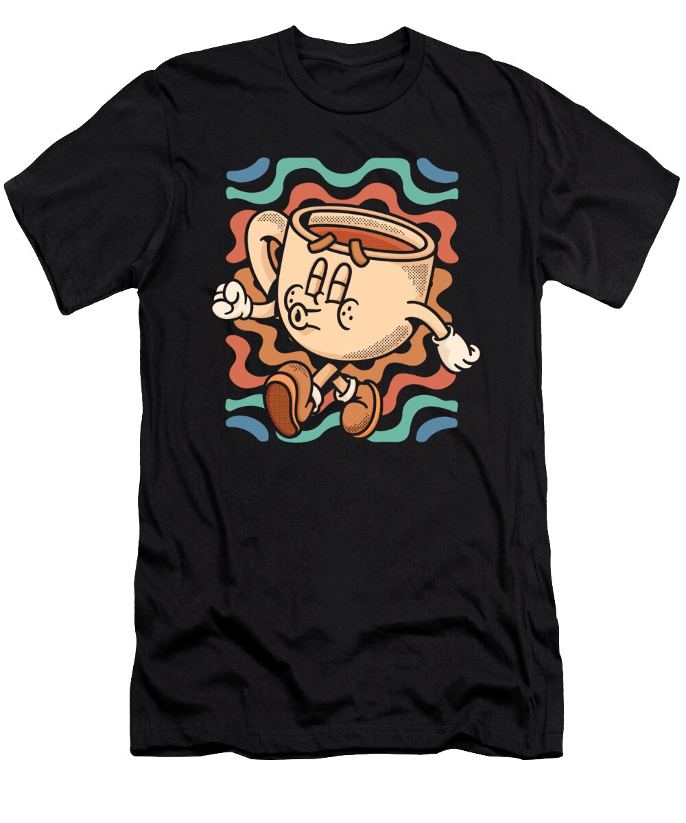 Retro Coffee Roaster Cafe Roasting Barista Vintage Coffee Crazy Squirrel T-Shirt