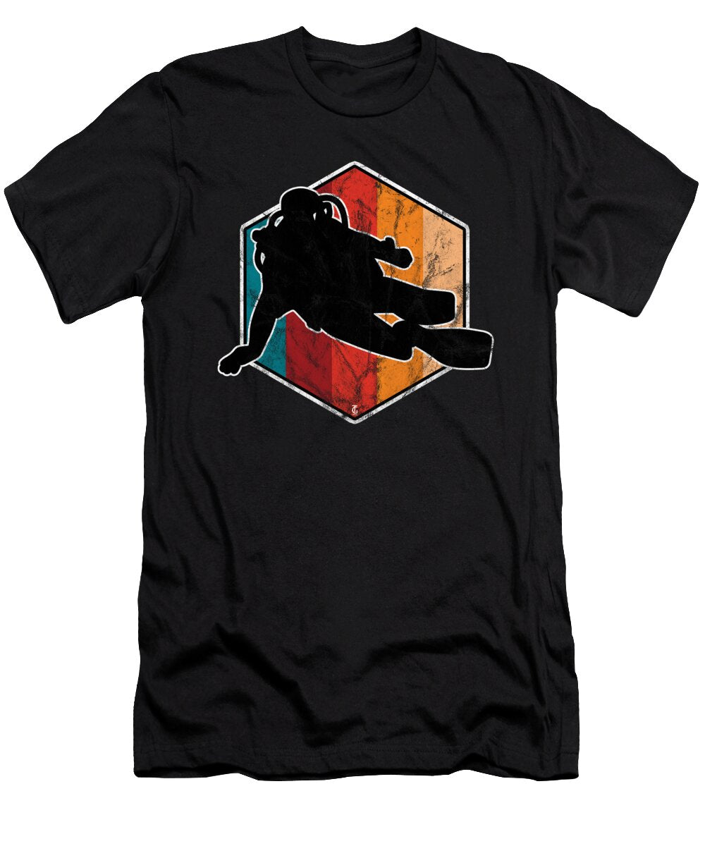 Retro Distressed Scuba Diving Marine Diver Graphic Thomas Larch T-Shirt