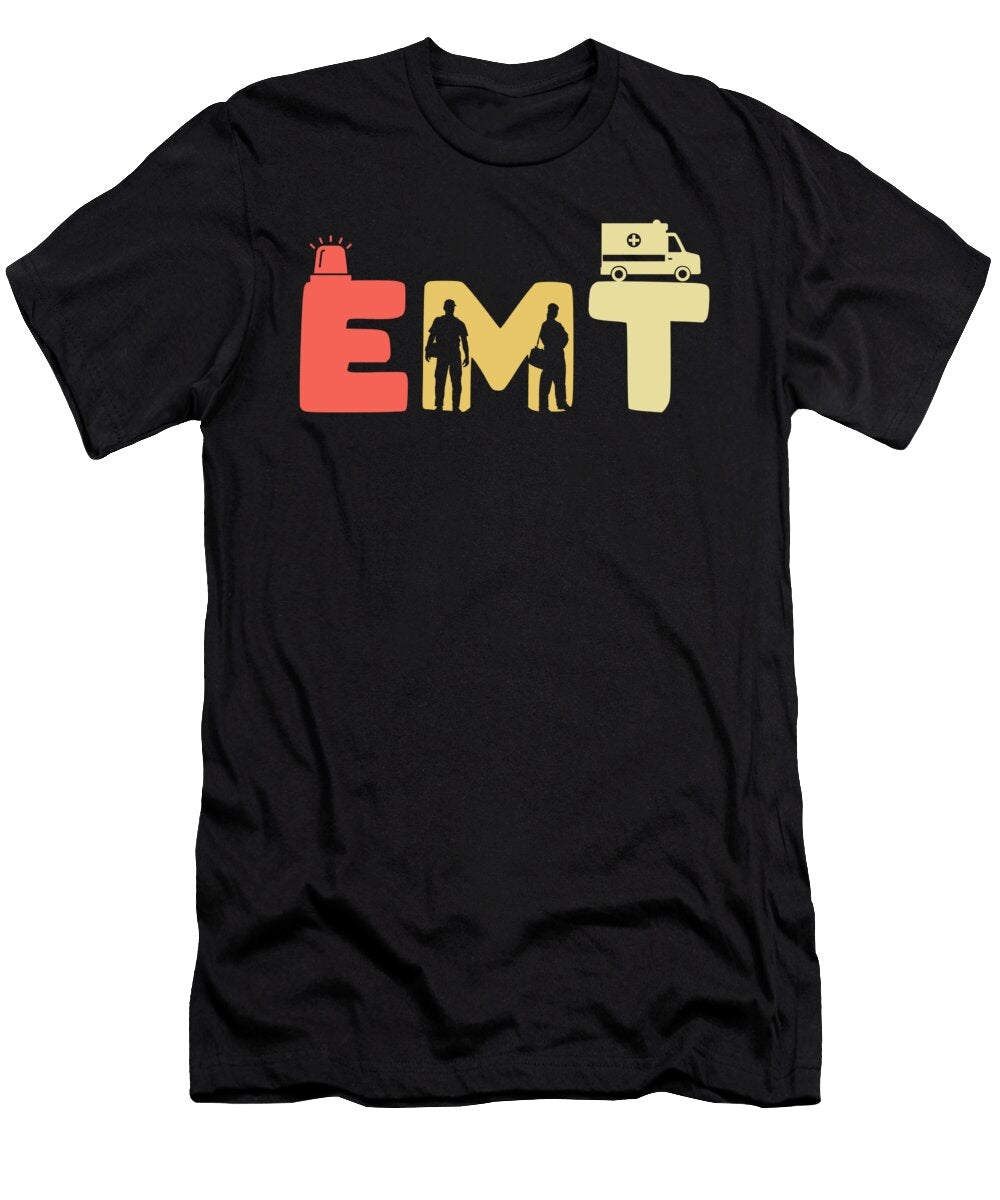 Retro Emt Vintage Paramedic Jonathan Kraske T-Shirt