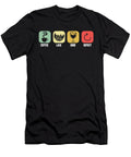 Retro Funny Coffee Lake Wine Repeat Vintage Coffee Wine Crazy Squirrel T-Shirt