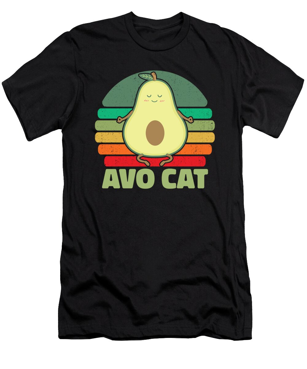Retro Gardener Avocado Plants Flowers Vintage Gardening Cat Crazy Squirrel T-Shirt