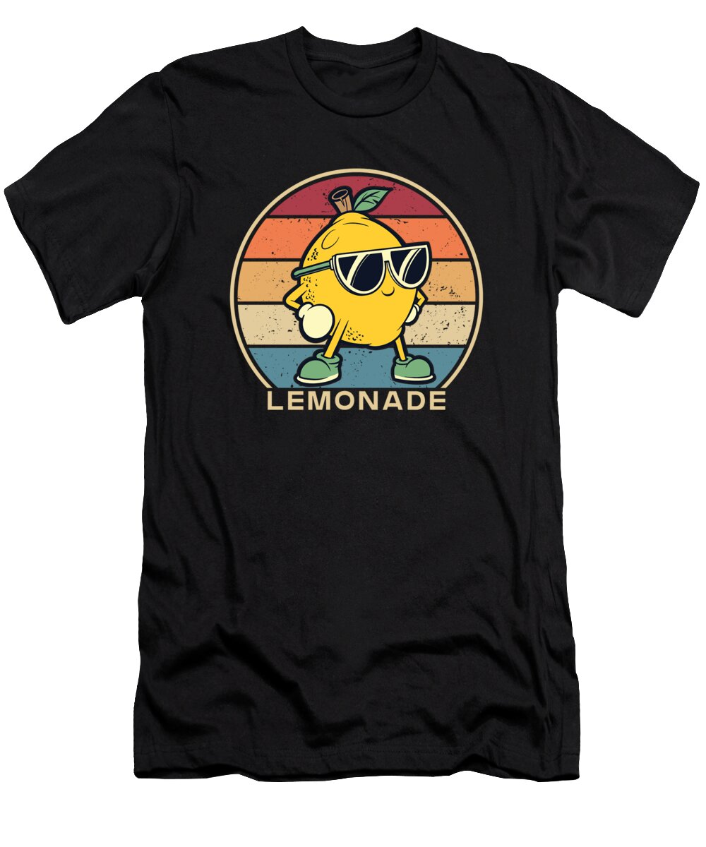 Retro Lemonade Cardboard Lemon Juice Business Lemonade Stand Graphics Lab T-Shirt