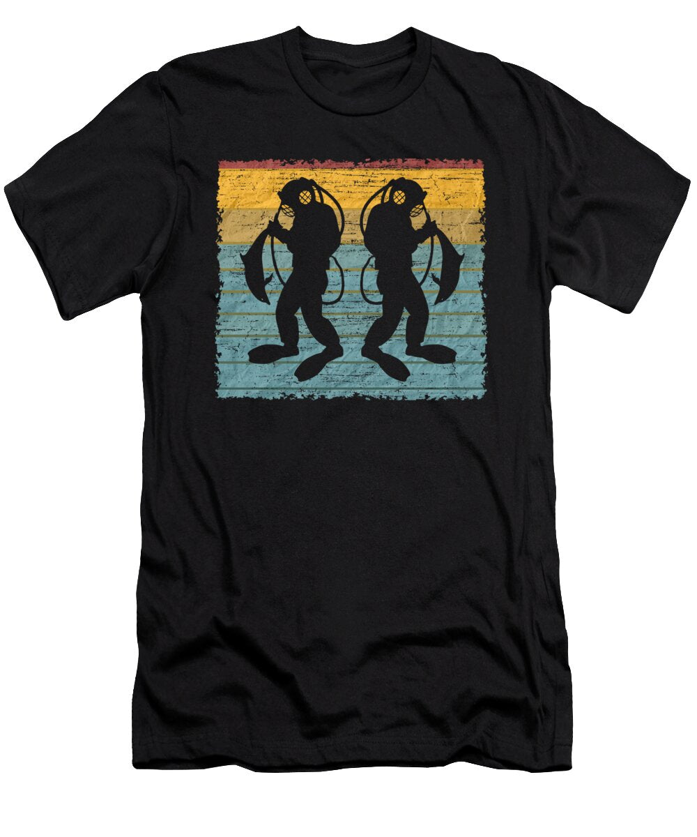 Retro Spearfishing Gift Spearfisherman Gift Kanig Designs T-Shirt