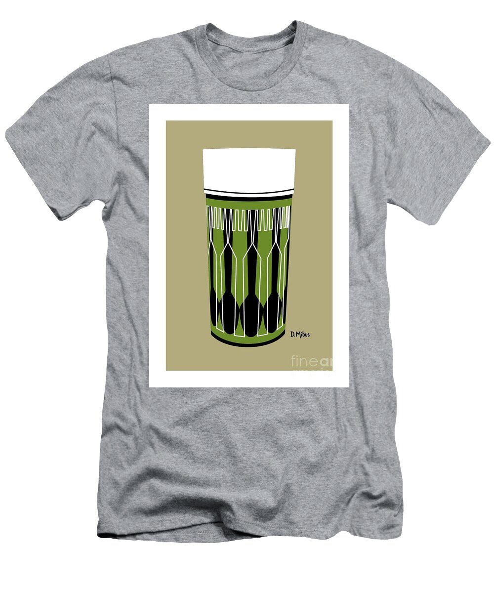Retro Thermos Bottle Avocado Green Donna Mibus T-Shirt