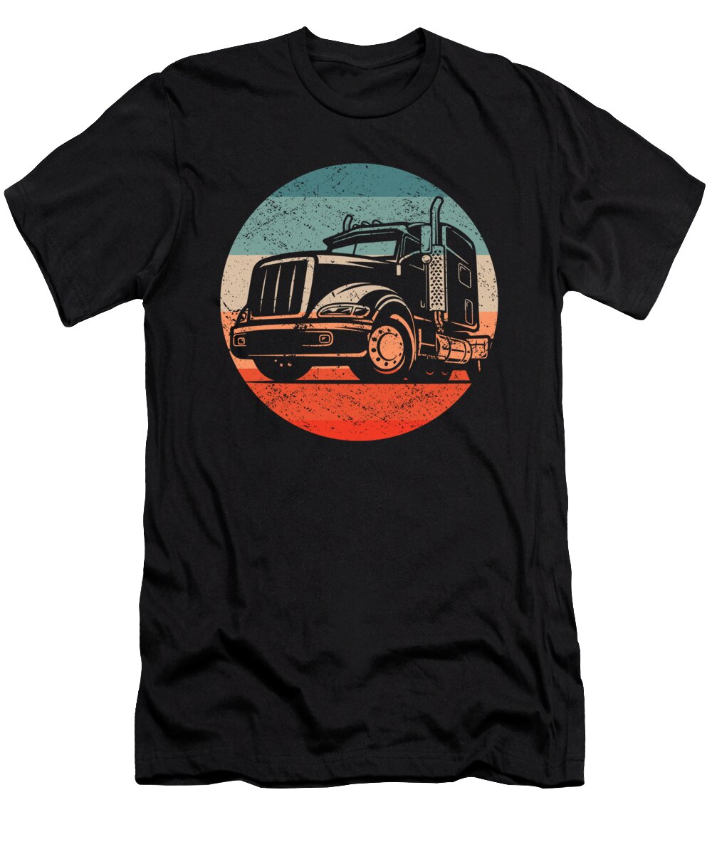 Retro Truck Driver Trucking Vintage Trucker Crazy Squirrel T-Shirt