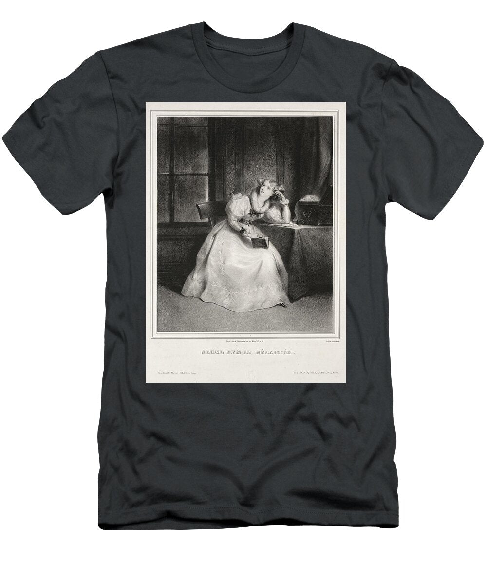 Reverie Date Unknown Achille Deveria Motionage Designs T-Shirt