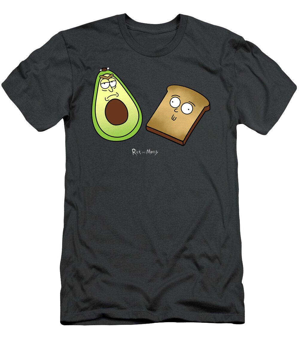 Rick and Morty Avocado Rick and Morty Toast with Logo Vansh Bianka T-Shirt