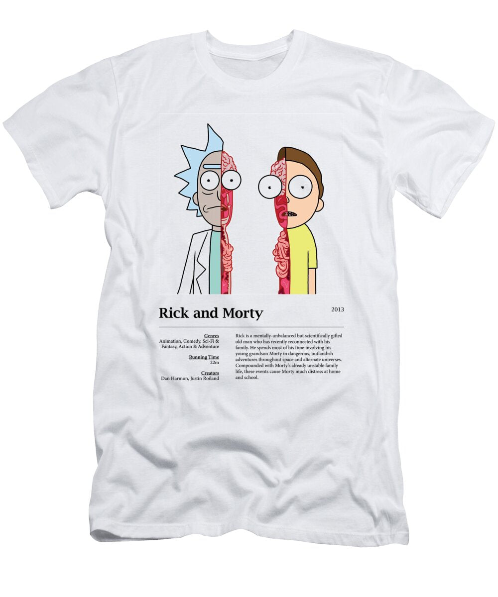 Rick and Morty Minimalist Design Llucro Llr T-Shirt