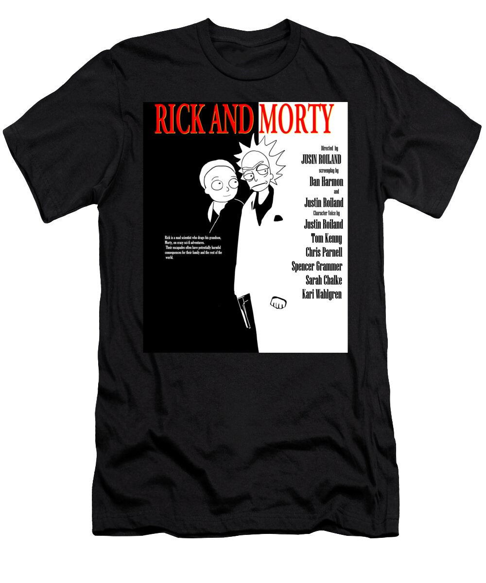 Rick and Morty Scare Face Dedy Three T-Shirt