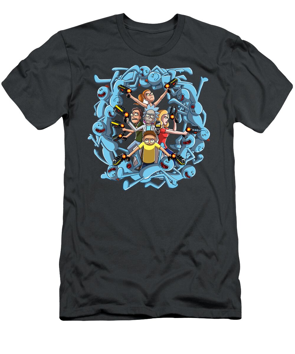 Rick and Morty Sci Fi Happy Family Max Thompson T-Shirt