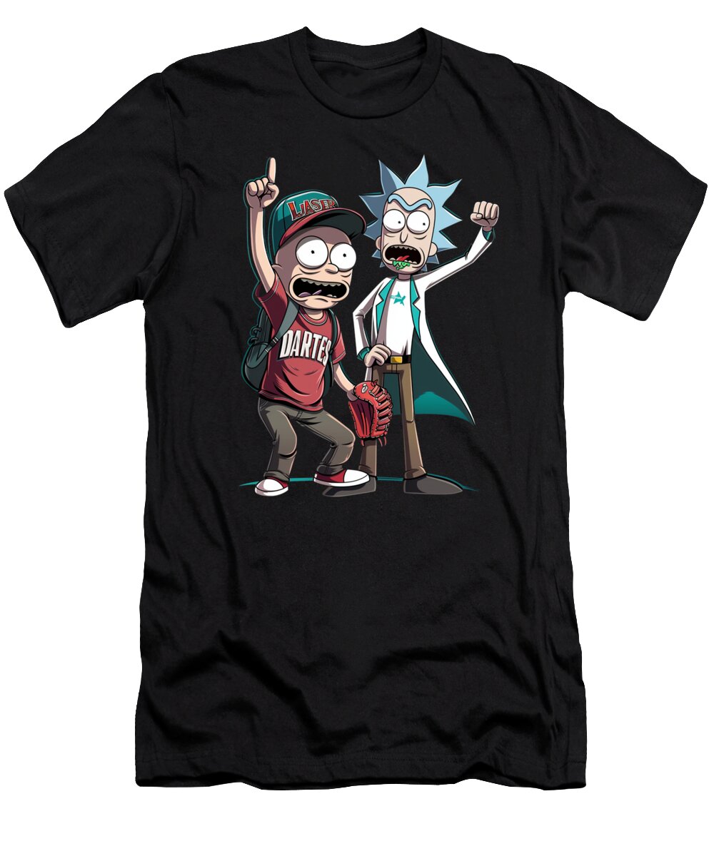 Rick and Morty Vs Arizona Diamondbacks Robot Rick Mizorey T-Shirt