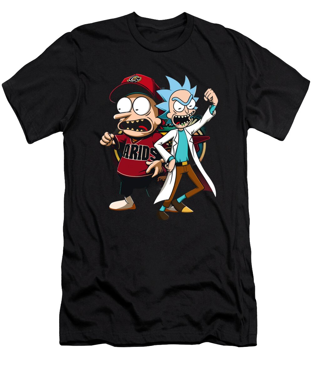 Rick and Morty Vs Arizona Diamondbacks Shrimp Rick Mizorey T-Shirt