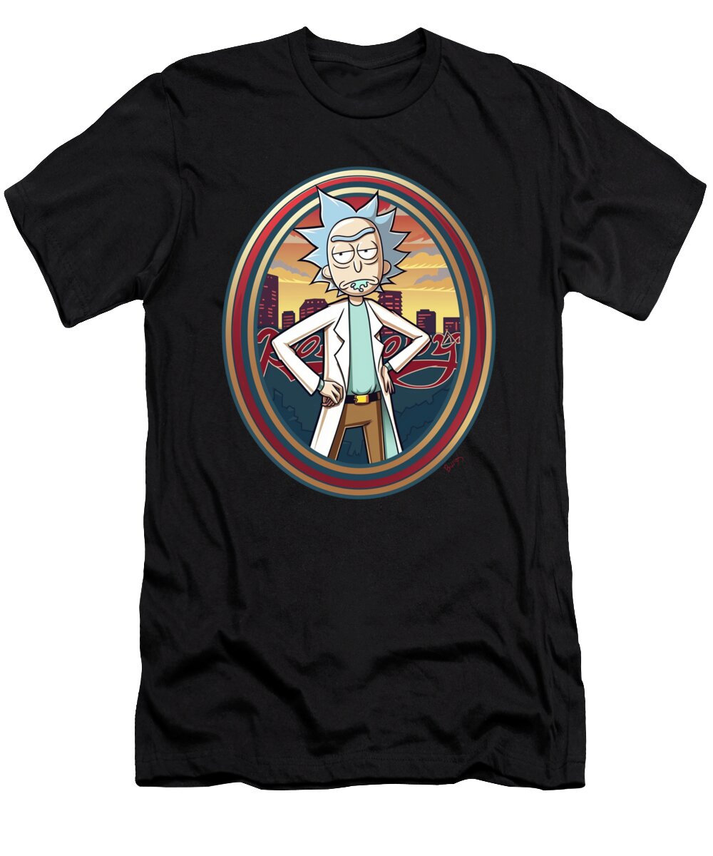 Rick and Morty Vs Atlanta Braves Dimensional Duel Begins Mizorey T-Shirt